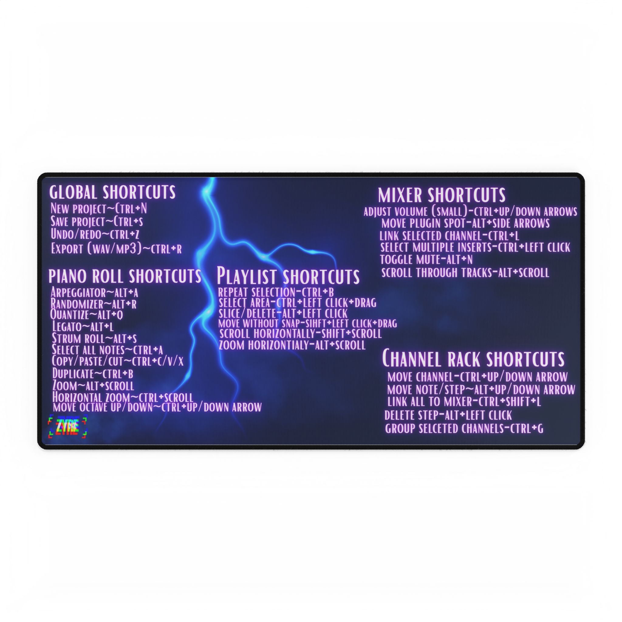 Zyre FL Studio Desk Mat